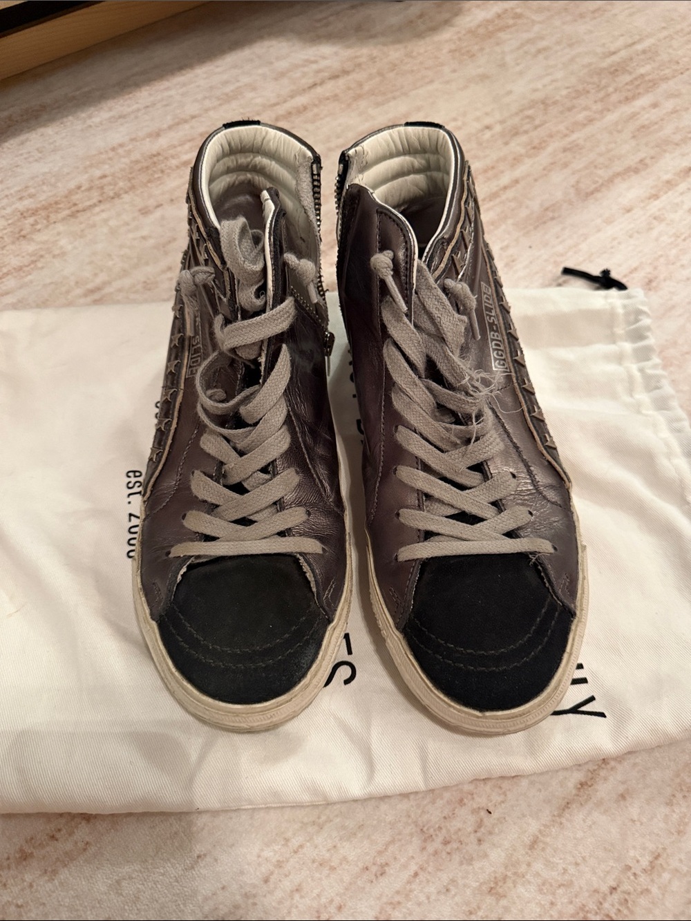 Golden Goose women’s slide black with studs - Picture 4 of 6